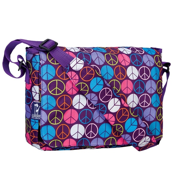 Other - NWOT. Wildkin Kids Purple Peace Messenger Bag